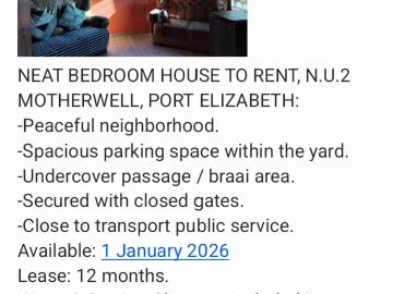 House parking Port Elizabeth