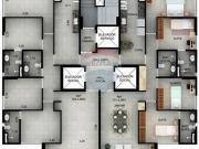 135 Área Útil Apartamento Alugar, 4 Dormitórios...