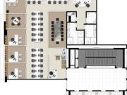 1/4 de laje Corporativa 225m² no Centro Cívico Curitiba PR