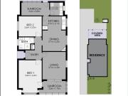 Three bedroom house for lease