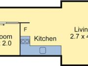 1 BED 1 BATH UNFURNISHED FOR LEASE!
