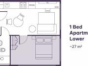 1 Bed Apartment Lower