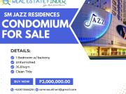 1 Bedroom Condominium with Balcony for Sale at SM Jazz...