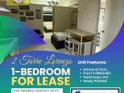 1 Bedroom Penthouse Condo For LEASE at 2 Torre Lorenzo...