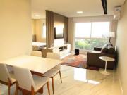 1 dormitório mobiliado 1 garagem infra completa próximo...