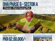 1 Kanal Park Facing Plot For Sale, DHA Phase 6 Sector A,...