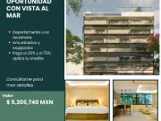 1 recámara a una calle del mar con vista al mar desde el...