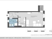 1 zimmer erdgeschosswohnung mit balkon zur miete in...