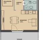 1 Zimmer Neubau mit großer Terrasse im 20. Bezirk