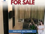 1BR 1 Bedroom Condo with Parking in Park West, BGC, Taguig
