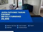 1BR BGC Condo Avida 34th Street Fully Furnished Condo...