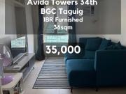 1BR Condo for Rent in BGC Taguig | Avida Towers 34th...