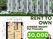 1BR w/ balcony near Reedley International School | 30k...