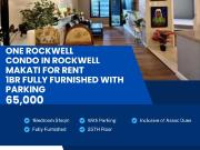 1BR with Parking One Rockwell Fully Furnished Condo in...