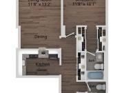2400 Chestnut 1 Bedroom + 1.5 Bath