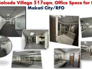 Office Space for lease, F.A. 517sqm. RFO, Salcedo...