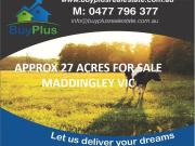 27 acres farmland for sale Maddingley Vic