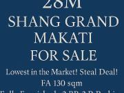28M SHANG GRAND MAKATI 2BR FOR SALE