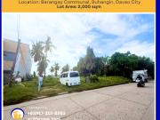 2,000sqm Huge Vacant Lot for Sale in Communal Buhangin,...