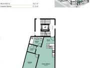 2.5 Zimmer, 70 m², 1. Stock