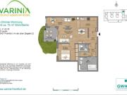 2,5 Zimmer Wohnung 75 qm mit Großer Terrasse Neubau