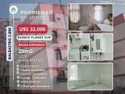 2 AMB, FLORES, U$D 32.000., APTO CRÉDITO, BAJAS EXPENSAS