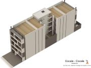 2 AMBIENTES EN EDIFICIO DE 4 PISOS DE 47 A 62 M2 TOTALES