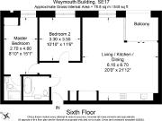 2 Bed Flat, Weymouth Building, SE17