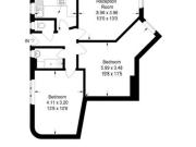 2 bed flat with natural light