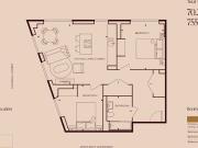 2 Bedroom Apt 407, One Eastside