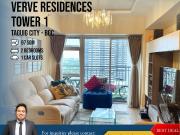 2 Bedrooms condo unit for Sale in Verve Residences Tower...