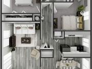 2 BR, 1.5 BA Apartment 5439 N Clinton St Unit 5227, Fort...