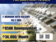 2 BR. 86.5 sqm. Araneta Coliseum Manhattan Plaza Tower 2...