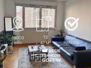 2 PIECES 47.09 M2 + CAVE + PARKING SECTEUR PART DIEU