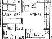 2 Raum Wohnung, 45,2 m² im 1. OG, ruhige Lage in Gera Aga