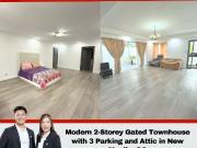 Modern 2 Storey Gated Townhouse with 3 Parking and Attic...