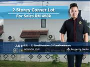 2 Storey Low Cost Corner Lot Sentosa 16 Tmn Nusa Damai...