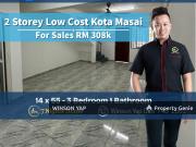 2 Storey Low Cost House Taman kota Masai Pasir Gudang...