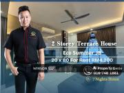 2 Storey Terrace House Eco Summer JB Fully Furnished...