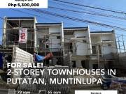 2 STOREY TOWNHOUSES IN PUTATAN, MUNTINLUPA