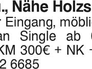 2 Zi, Nähe Holzschwang