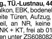 2 Zi. Whg TÜ. Lustnau, 44 m2 2 Zi. Whg TÜ. Lustnau, 44 m2
