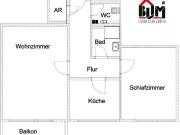 2 Zimmer gepflegt gut geschnitten Balkon Aufzug