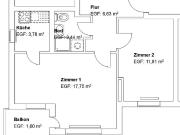 2 Zimmer mit Balkon für Senioren!