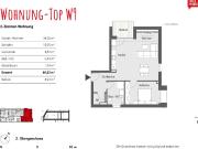 2 Zimmer Wohnung im 2.OG mit Balkon, provisionsfrei