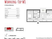 2 Zimmer Wohnung im 2.OG mit Balkon, provisionsfrei