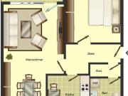 2 Zimmer Wohnung in der City im Angebot, einzugsfertig!