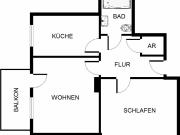Möbel rein und wohnen! Bezugsfertige 2 Zimmer Wohnung...