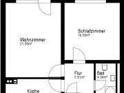 2 Zimmer Wohnung Köln Buchforst, Küche, Diele, Bad, Balkon