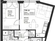 2 Zimmer Wohnung mit Balkon – Erstbezug in Neubauprojekt...